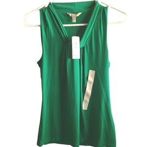 Banana Republic NWT green sleeveless top Petite small